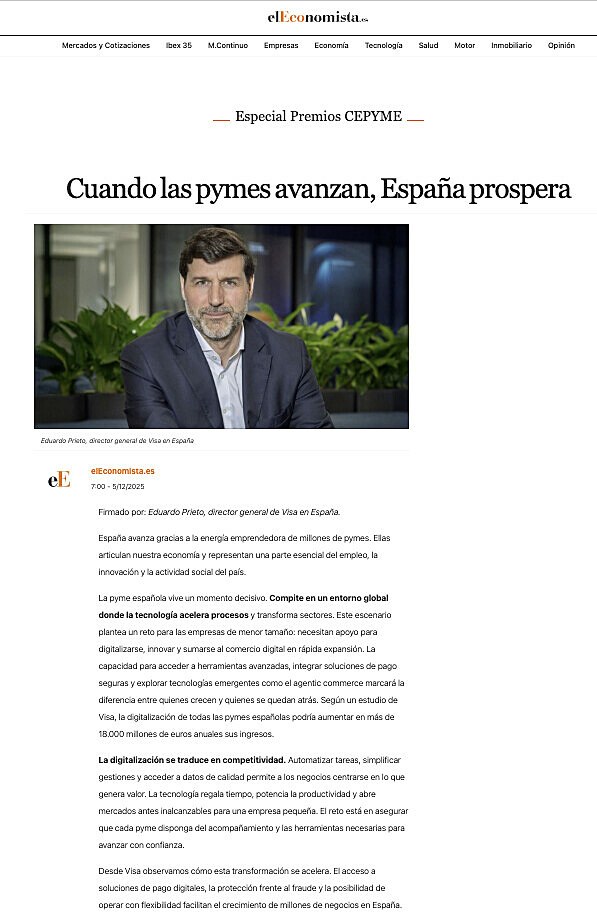 Cuando las pymes avanzan, Espaa prospera
